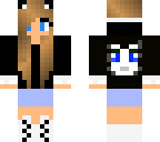 black stampy cat girl wearing sweater