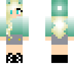 blonde sea foam blue girl