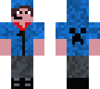 blue creeper hoodie