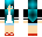 blue haired girl