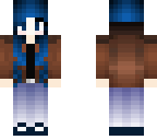 blue haired girl