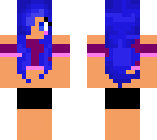 blue haired girl
