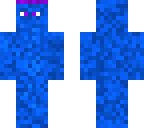 blue man with purple eyes