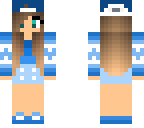 blue teen girl