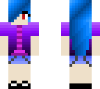 bule hair girl