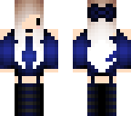 chibi white hair brown roots