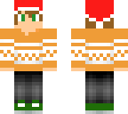 christmas sweater male orange