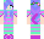 cute girl-cat with galaxy hair