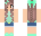 cute teal girl