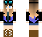 dantdm girl with blue tipped  hair