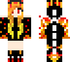 flame girl dragon