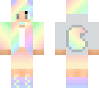 girly rainbow fox