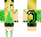 green cat girl