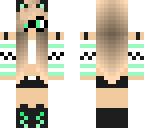 mint cat girl