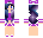 purple girl with galaxy hair