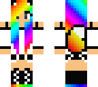 rainbow wolf girl