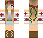red flowered cowgirl girl
