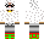 sheep with a mustache