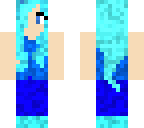 blue haired girl