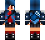 blue haired warrior