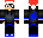blue lightning santa