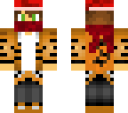 christmas tiger boy with scarf