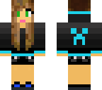 creeper girl with hair pull over