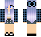 cute girl plaid with purple