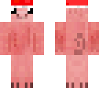 cute pig with a santa hat