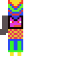 flying angry green visor guy