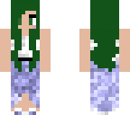 green haired girl
