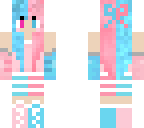 pink and blue kawaii girl