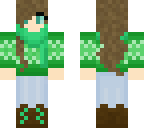 pink girl w green overlay