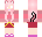 pink herobrine kitty girl