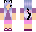purple chibi cat
