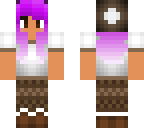 purple hair cute girl
