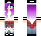 purple hair skater