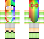 rainbow winter girl