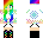 rainbow winter girl