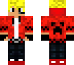 red and black gamer skin