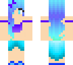 simple blue girl