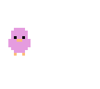 baby pink bird
