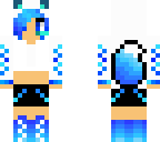 blue gamer girl short hair
