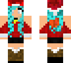 blue haired santa