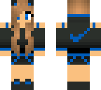 blue nike girl