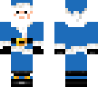 blue santa claus