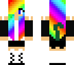 cool rainbow girl
