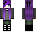 dark purple hair girl