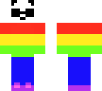 rainbow cool panda