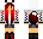 red breautiful wolf girl